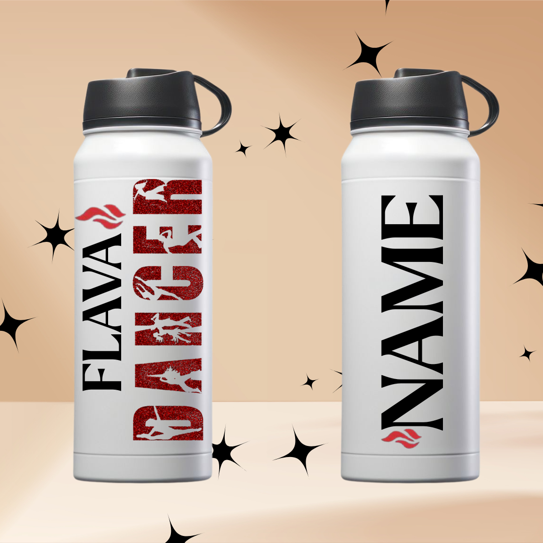 Personalized Flava Dancer Water Bottle 🔥💧